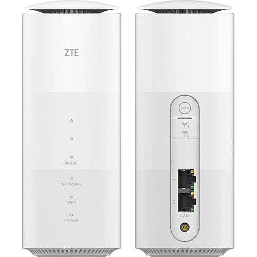 ZTE HyperBox 5G - MC801A Weiß Vorne und Hinten