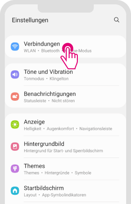 Datenroaming für Android aktivieren - Schritt 1