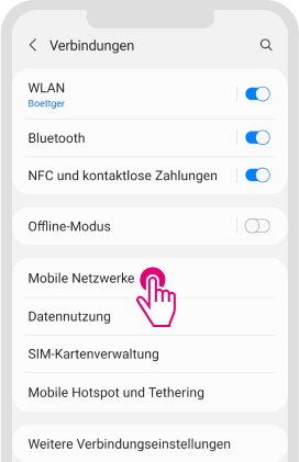 Datenroaming für Android aktivieren - Schritt 2