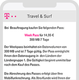 Roaming Travel Surf Telekom