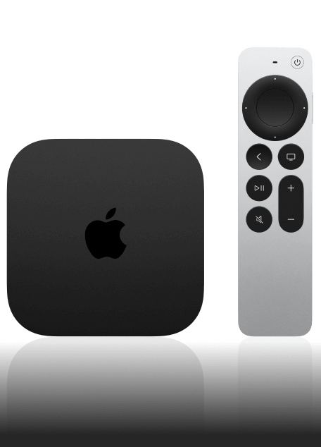 Apple TV Box und Fernbedienung