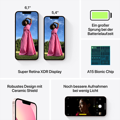 Apple iPhone 13 Rosé Übersicht