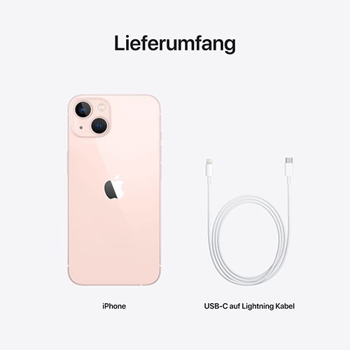 Apple iPhone 13 Rosé Lieferumfang