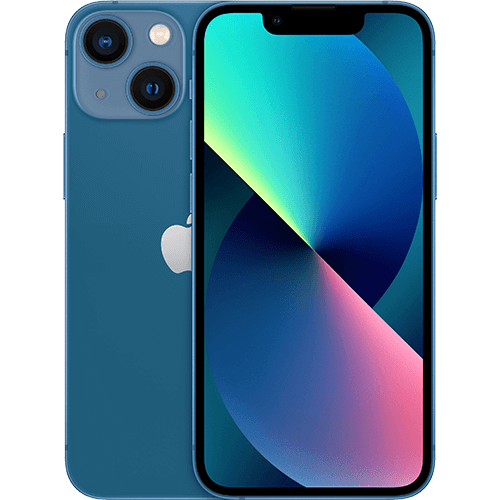 Apple iPhone 13 mini Blau Vorne und Hinten