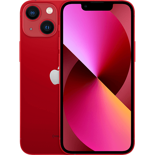 Apple iPhone 13 mini (PRODUCT)RED Vorne und Hinten