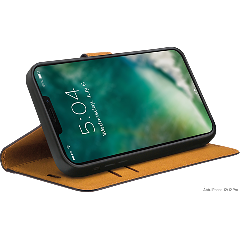 xqisit Slim Wallet Selection Apple iPhone 13 - Schwarz 99932468 seitlich