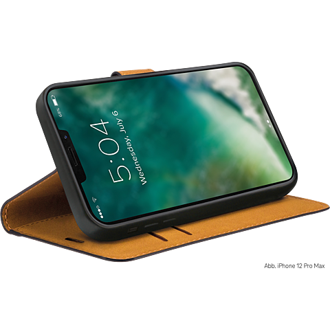 xqisit Slim Wallet Selection Apple iPhone 13 Pro Max - Schwarz 999324700 seitlich