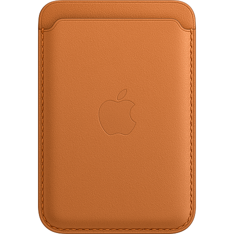 Apple Leder Wallet mit MagSafe - Goldbraun 99932679 vorne
