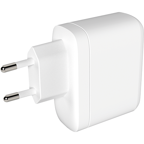 xqisit 30W USB-C PD Schnellladegerät - Weiß 99932476 seitlich