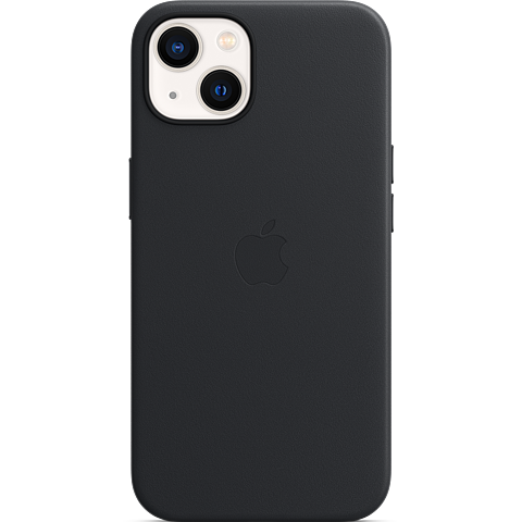 Apple Leder Case iPhone 13 - Mitternacht 99932538 vorne