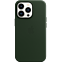Apple Leder Case iPhone 13 Pro - Schwarzgrün 99932515 vorne thumb