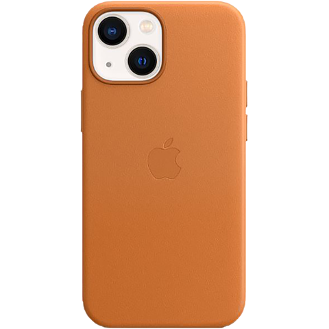 Apple Leder Case iPhone 13 mini - Goldbraun 99932523 vorne