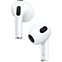 Apple AirPods (3.Generation) - Weiß 99932758 seitlich thumb