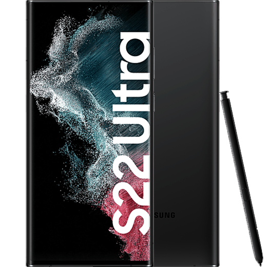 Samsung Galaxy S22 Ultra 5G Phantom Black - Vorne/Hinten