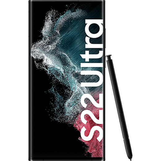 Samsung Galaxy S22 Ultra 5G Phantom Black - Vorne
