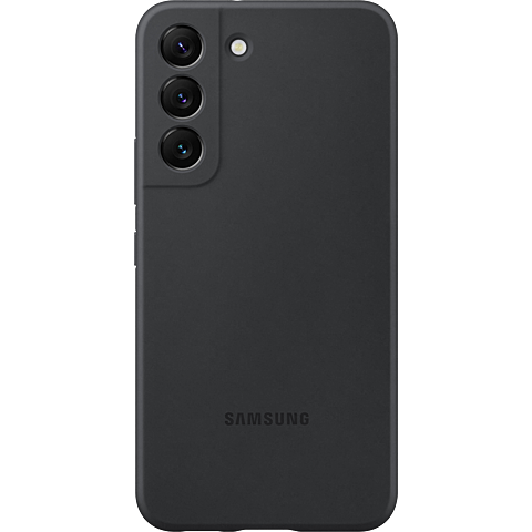 Samsung Silicone Cover Galaxy S22 5G - Schwarz 99933007 vorne