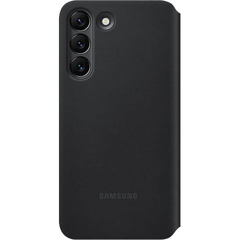 Samsung Clear View Cover Galaxy S22 5G - Schwarz 99933010 hinten