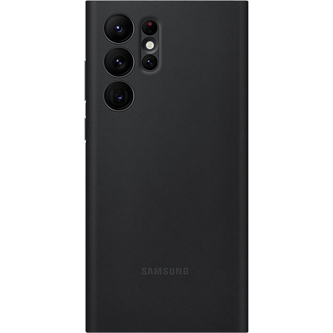 Samsung Clear View Cover Galaxy S22 Ultra 5G - Schwarz 99933012 hinten