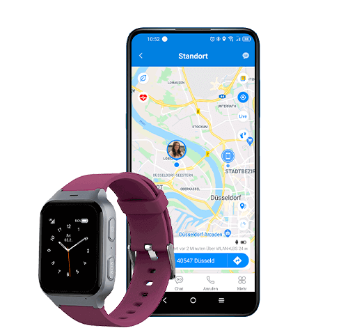 Safety Watch mit Standortanzeige