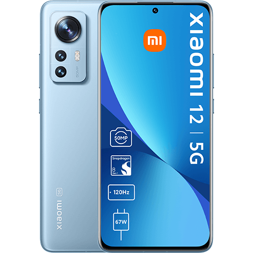Xiaomi 12 5G Blue - Vorne/Hinten