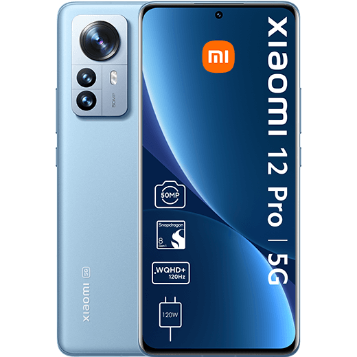 Xiaomi 12 Pro 5G Blue - Vorne/Hinten