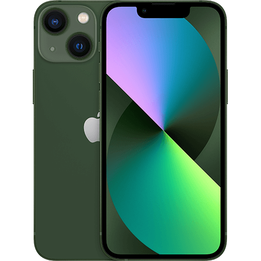 Apple iPhone 13 mini Grün - Vorne/Hinten