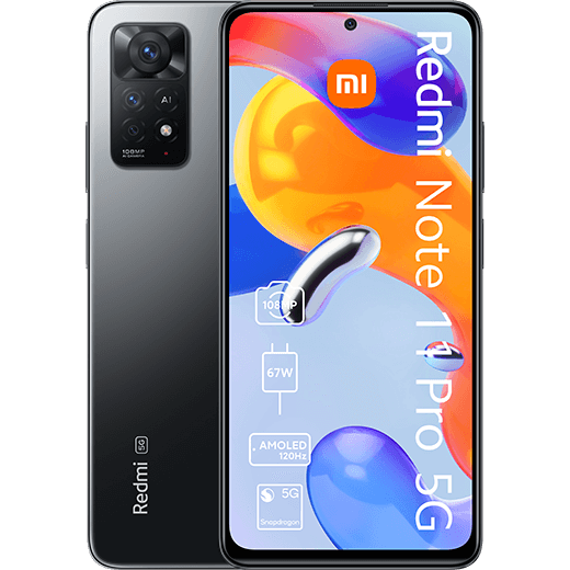 Xiaomi Redmi Note 11 Pro 5G Graphite Grey - Vorne/Hinten