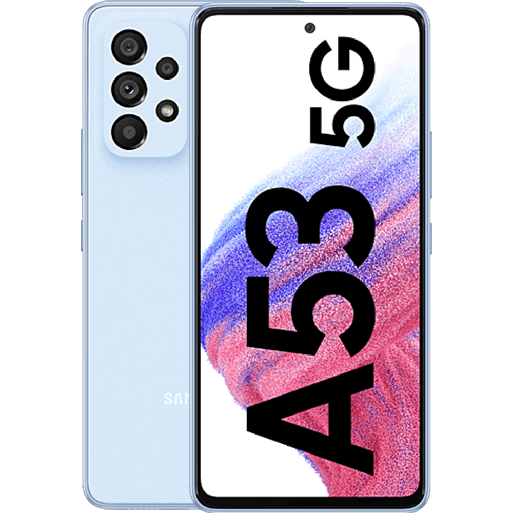 Samsung Galaxy A53 5G Awesome Blue - Vorne/Hinten