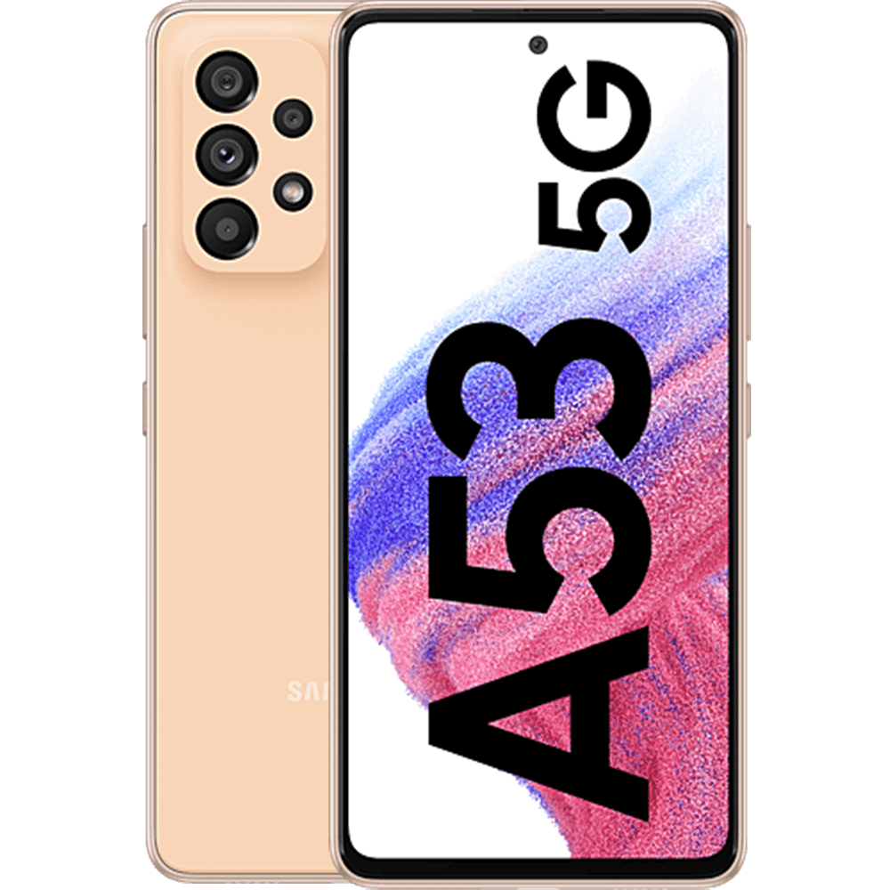 Samsung Galaxy A53 5G Awesome Peach - Vorne/Hinten