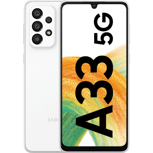Samsung Galaxy A33 5G Awesome White - Vorne/Hinten