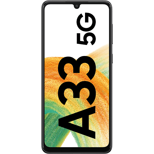 Samsung Galaxy A33 5G Awesome Black - Vorne