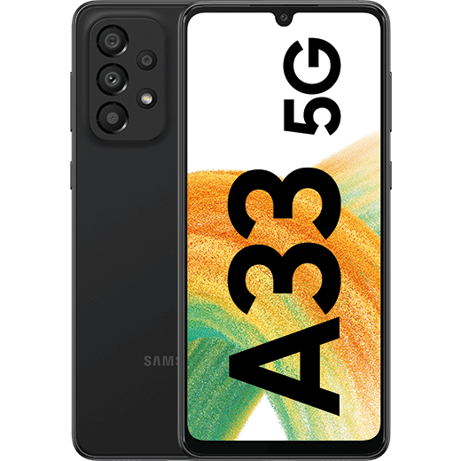 Samsung Galaxy A33 5G Awesome Black - Vorne/Hinten