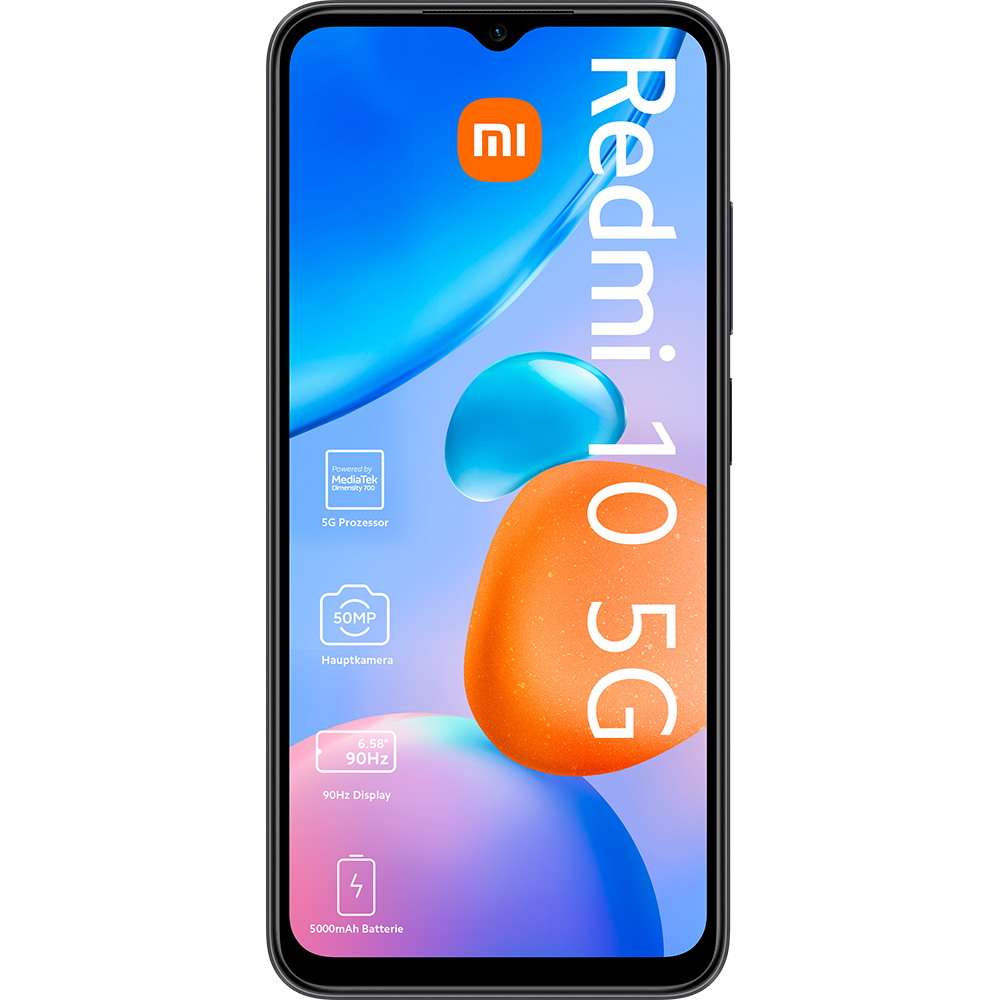 Xiaomi Redmi 10 5G Graphite Gray - Vorne