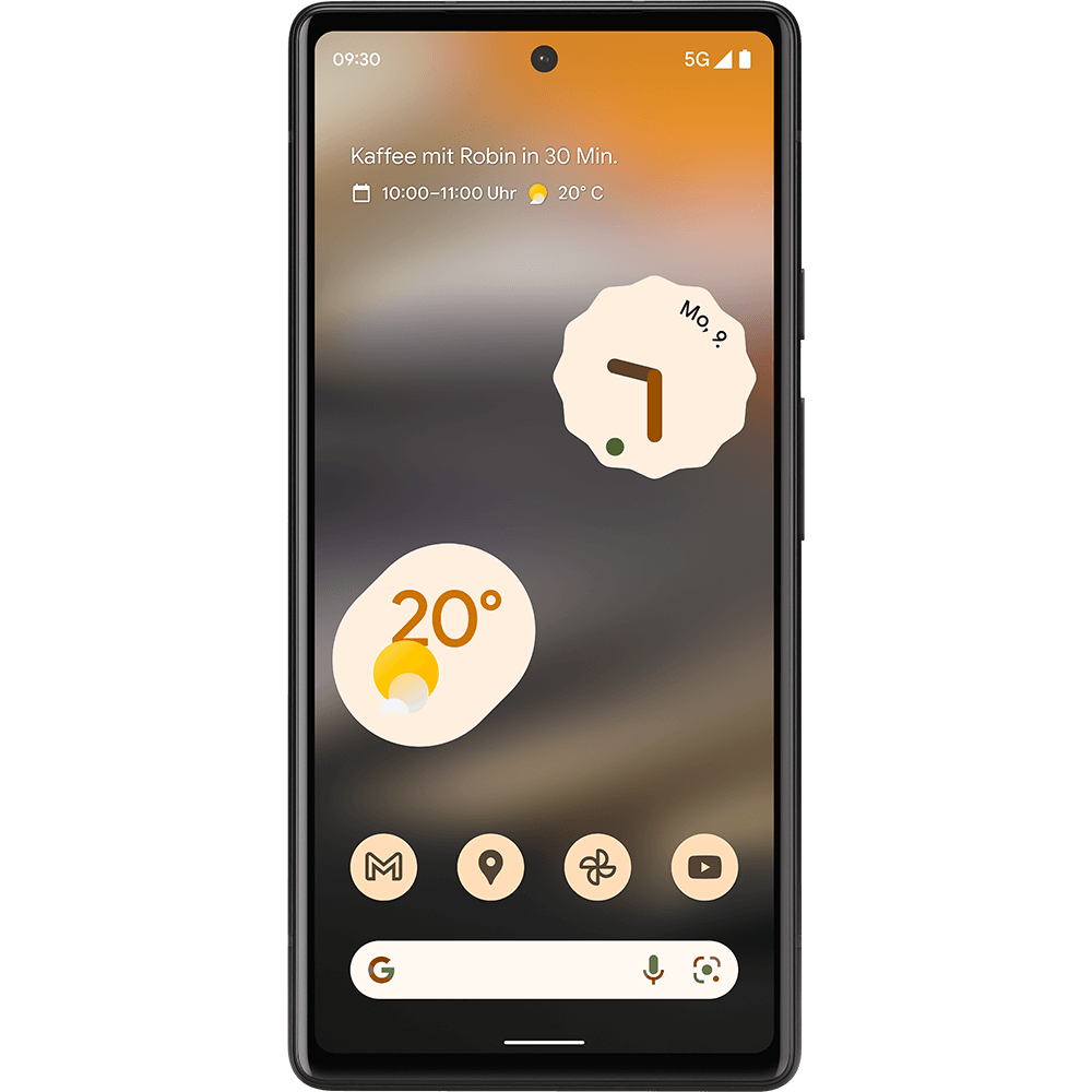 Google Pixel 6a Charcoal - Vorne