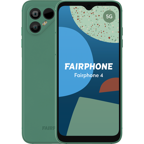 Fairphone 4 5G Green Vorne und Hinten