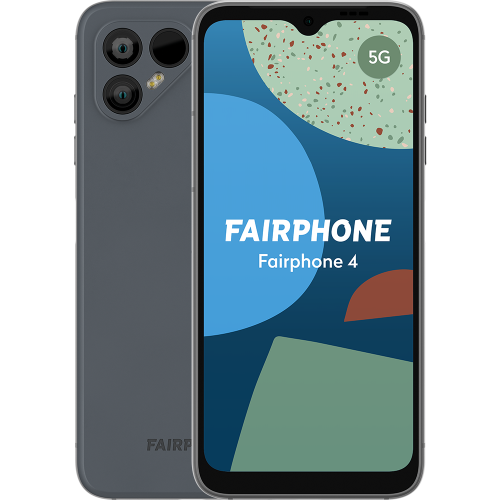 Fairphone 4 5G Grey Vorne und Hinten