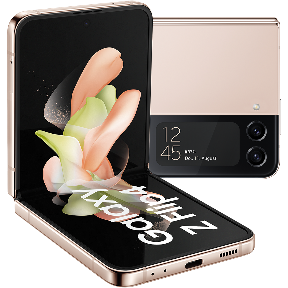 Samsung Galaxy Z Flip4 Pink Gold - Vorne/Hinten