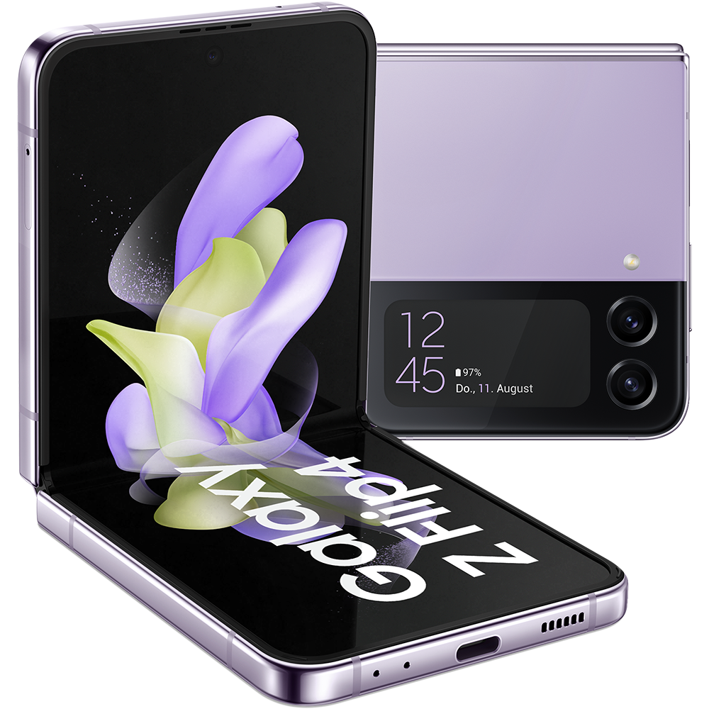 Samsung Galaxy Z Flip4 Bora Purple - Vorne/Hinten