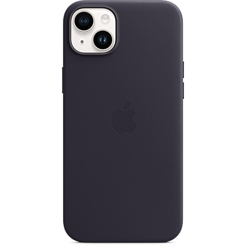 Apple Leder Case iPhone 14 - Tinte 99933828 vorne
