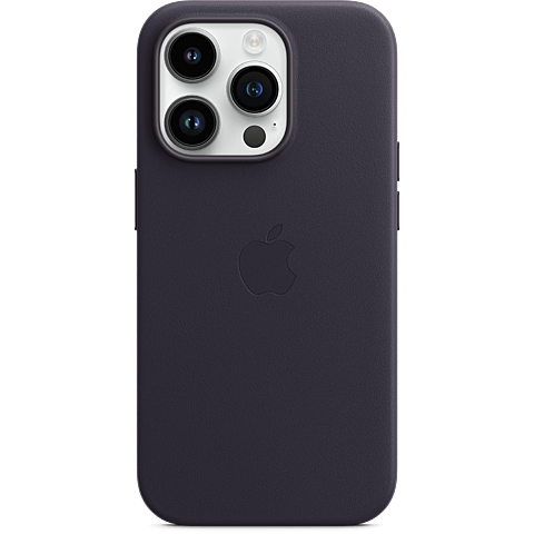 Apple Leder Case iPhone 14 Pro - Tinte 99933836 vorne