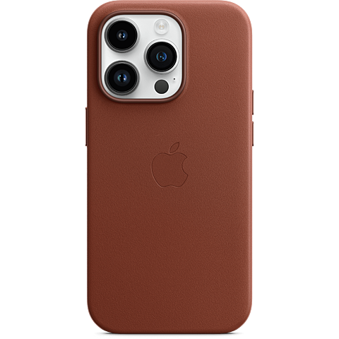Apple Leder Case iPhone 14 Pro - Umbra 99933837 vorne