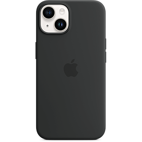 Apple Silikon Case iPhone 14 - Mitternacht 99933823 vorne