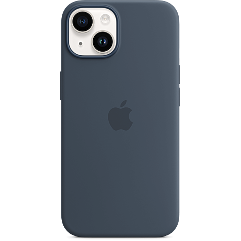 Apple Silikon Case iPhone 14 - Sturmblau 99933825 hero