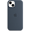 Apple Silikon Case iPhone 14 Plus - Sturmblau 99933841 vorne thumb