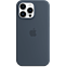 Apple Silikon Case iPhone 14 Pro - Sturmblau 99933833 vorne thumb