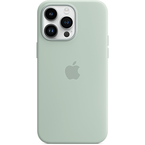 Apple Silikon Case iPhone 14 Pro Max - Agavengrün 99933818 vorne