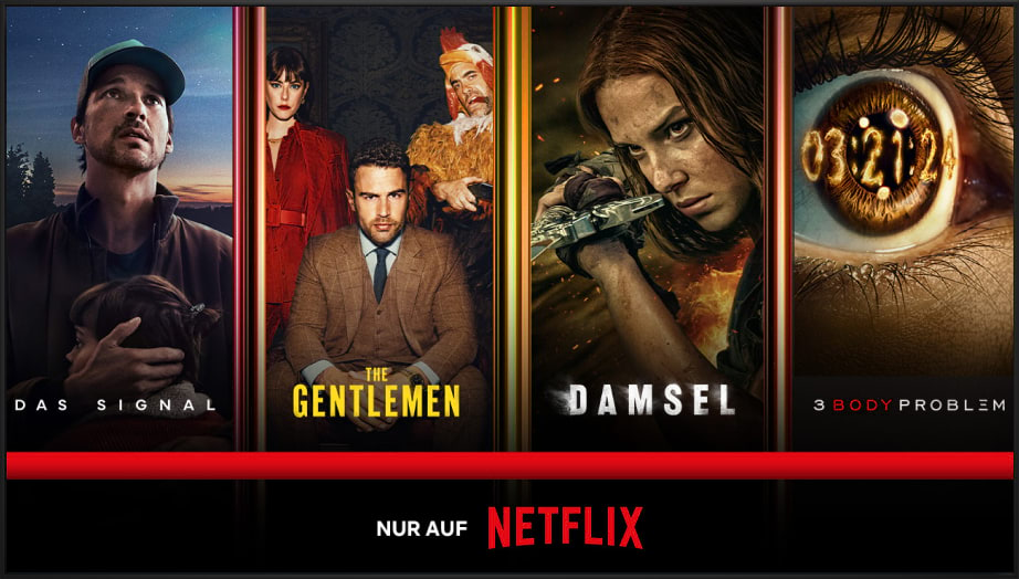 Fernseher mit Top-Serien von Netflix