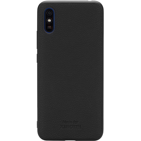 Xiaomi MfX Leder Cover Luca Redmi 9A 9AT - Schwarz 99933929 hero