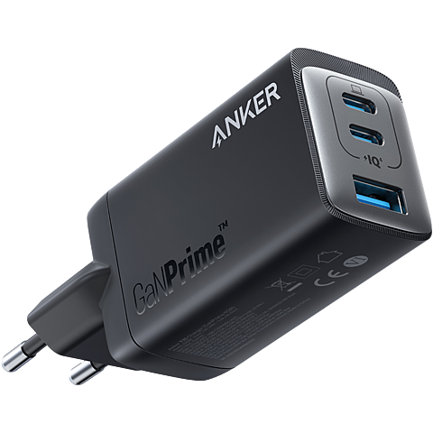 Anker 64W GaN Prime 3-Port Netzteil - Schwarz 99934043 vorne