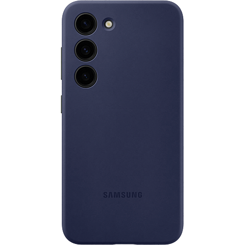 Samsung Silikone Cover Galaxy S23 - Navy 99934085 vorne